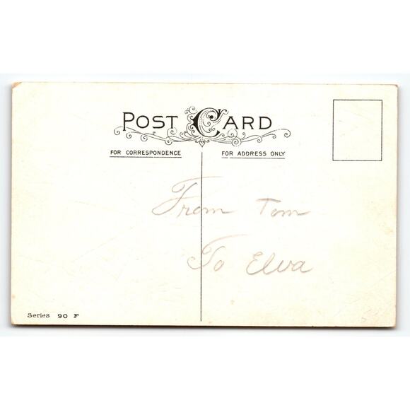 Vintage 1910s Halloween Stecher Webbed Texture Postcard Little Girl Bat JOL - Picture 2 of 2